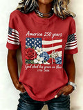 Women'S God Shed His Grace On Thee Printed Casual T-Shirt