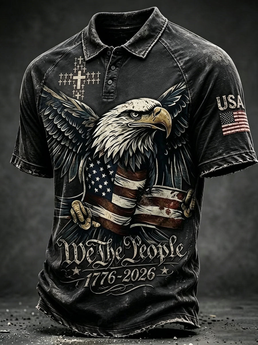 Men'S 250Th Anniversary Cross Faith Retro Polo Shirt In The United States