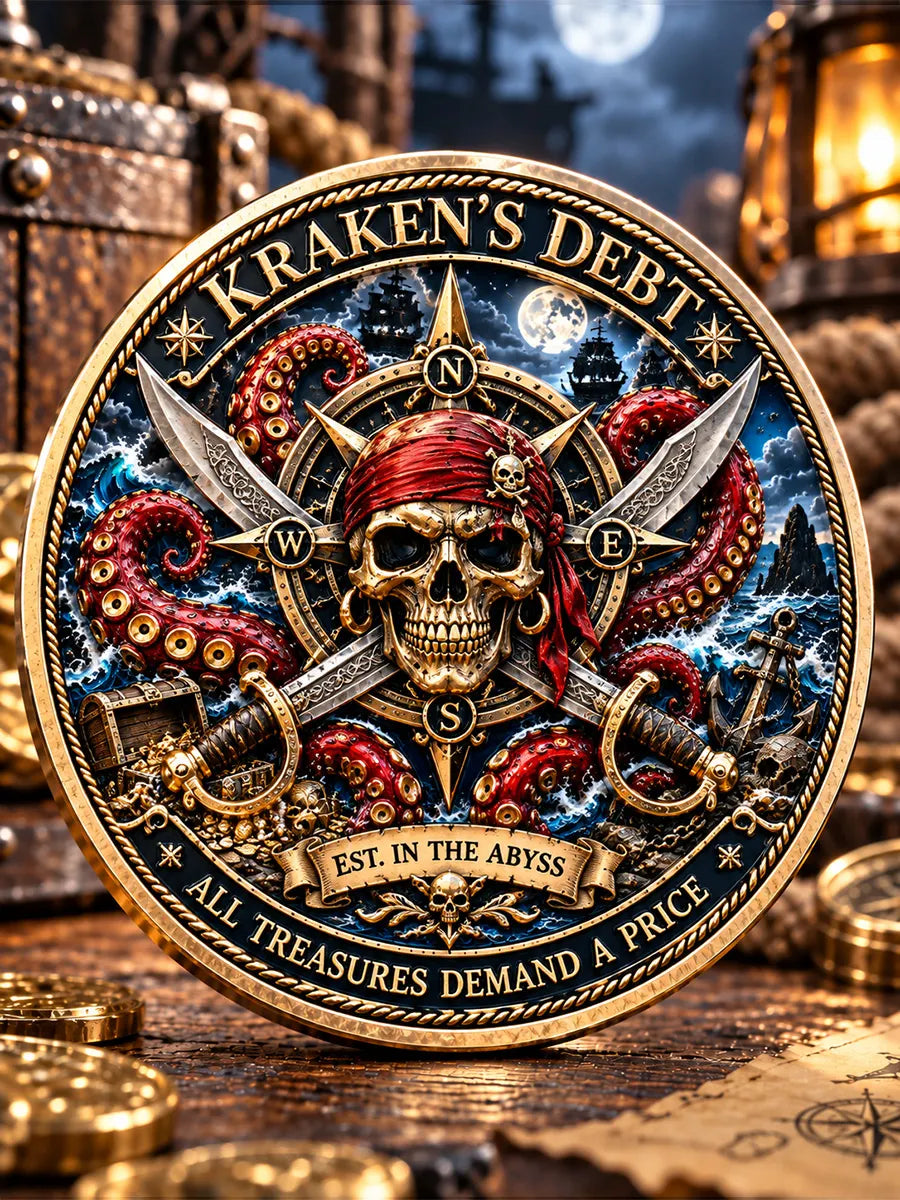 Kraken’s Debt Pirate Commemorative Medallion