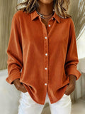 Women's Casual Multi-Color Corduroy Shirt