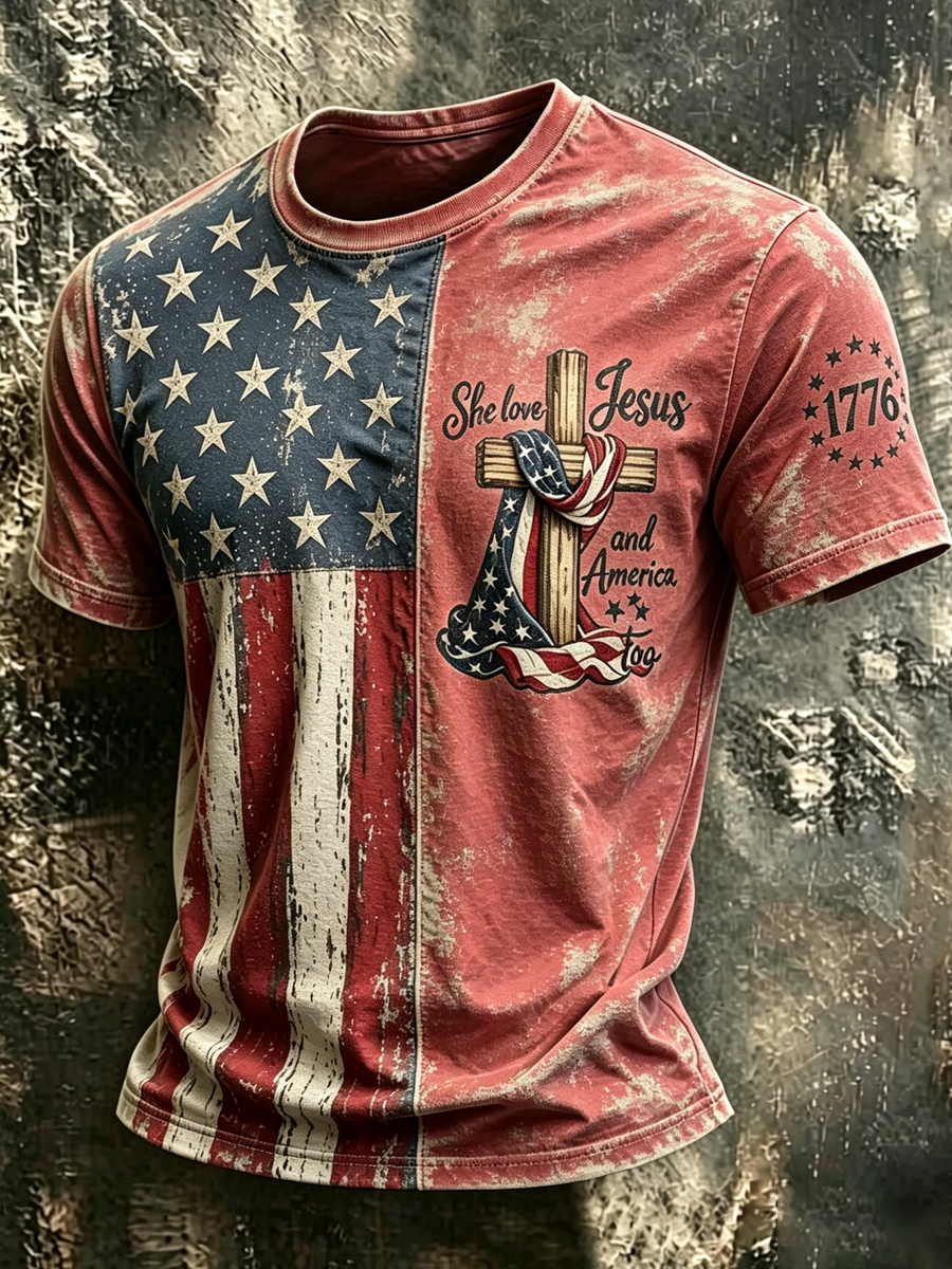 Men's 250th Anniversary Faith Printed Top