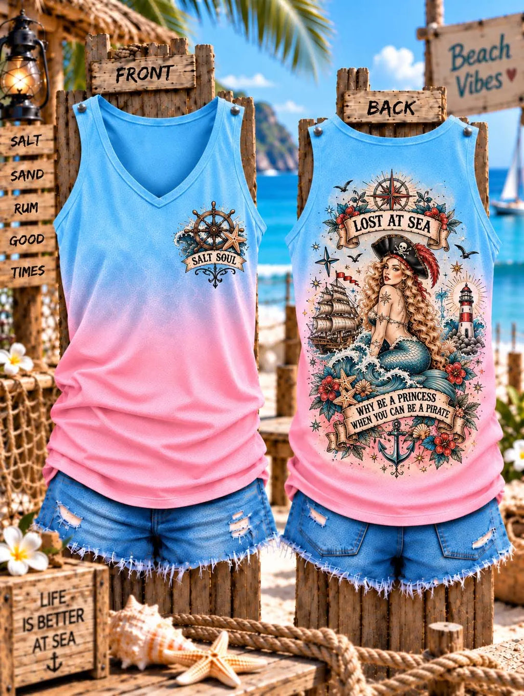 🏴‍☠️ Why Be A Princess When You Can Be A Pirate Tank Top