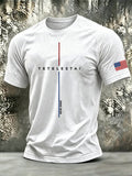 Men's Faith American Flag Sleeve Printed Short-Sleeve T-Shirt