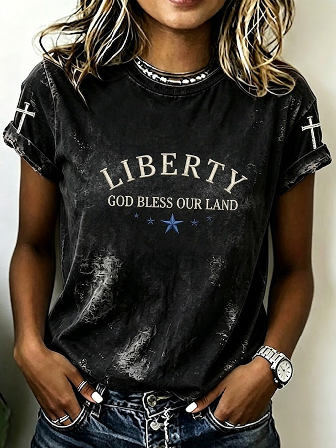 250Th Vintage Vintage Texture Religion Anniversary Printed Round Neck Shirt in The United States