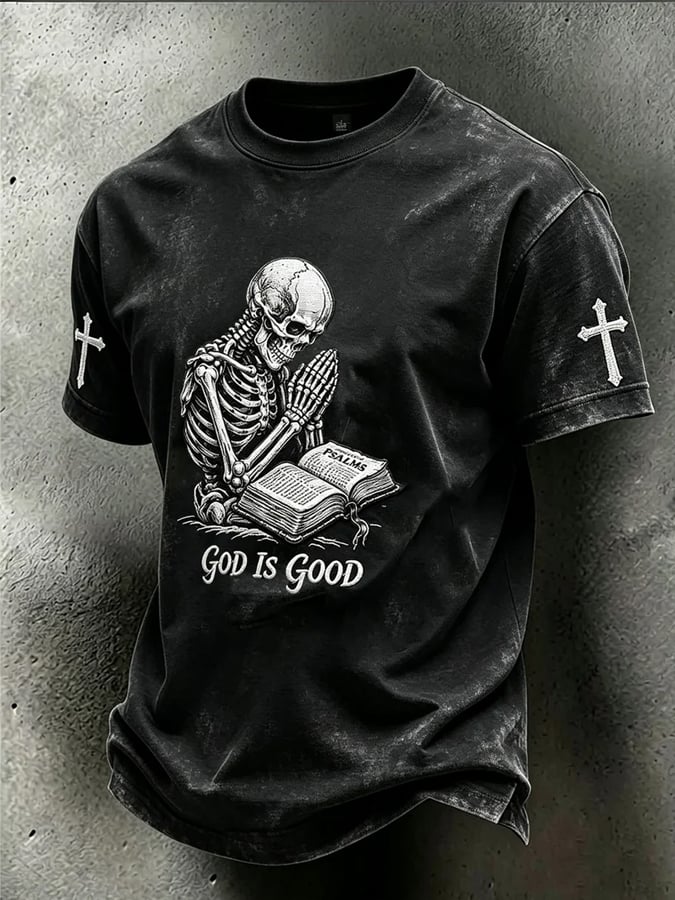 Men's Faith Print Casual T-shirt