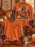 Women's Wine Turkey Family Regular Sweatshirt