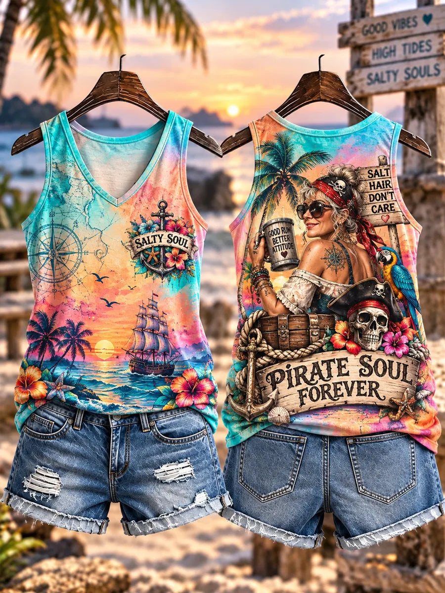 Women's Pirate Soul Forever Tank Top