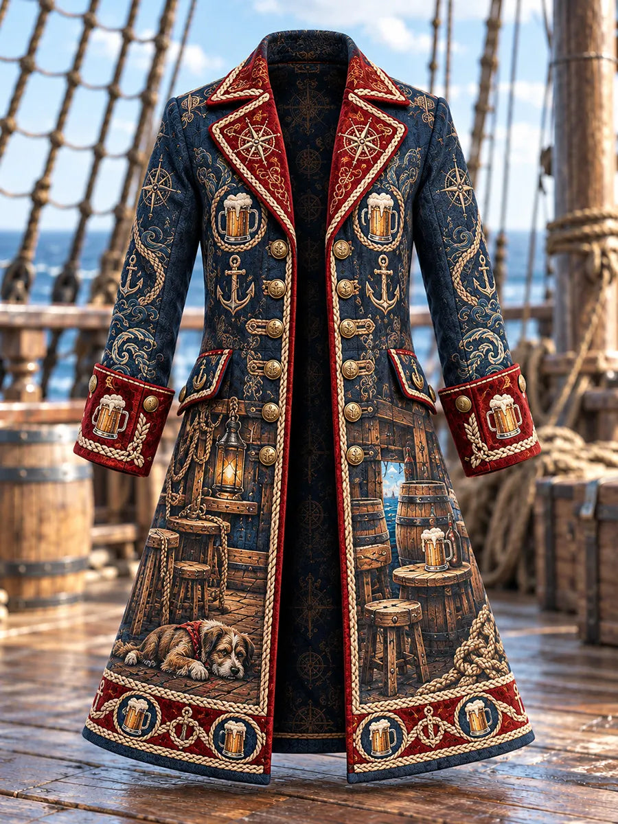 🍻 Men's Tavern Pirate Captain Coat