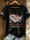 250th Anniversary Printed Round Neck Top in the United States