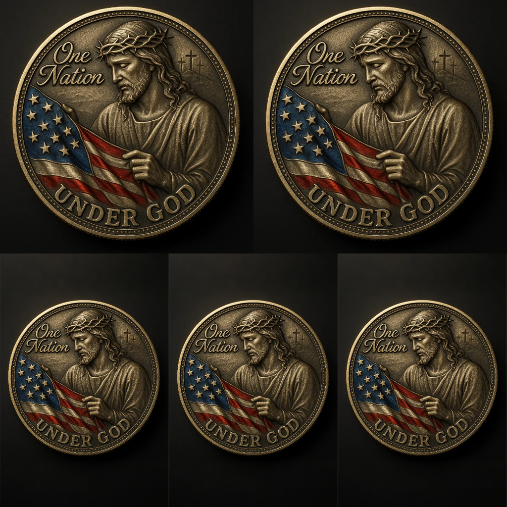 ✝️ “One Nation Under God” – Faith & Freedom Commemorative Coin 🇺🇸