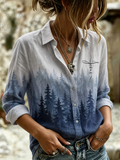 Women's Natural Scenery Faith Print Shirt