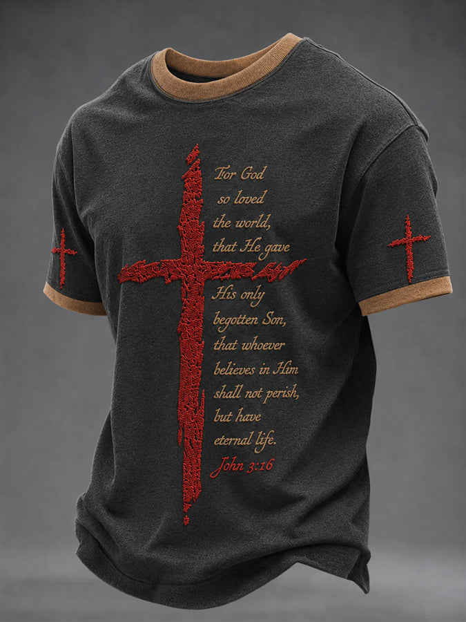 Men's Faith Print Short Sleeve T-Shirt