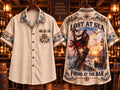 Lost At Sea Found At The Bar Pirate Captain Sunset Hawaiian Shirt ⚓️