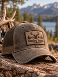 Retro Hunting Culture Print Casual Baseball Cap