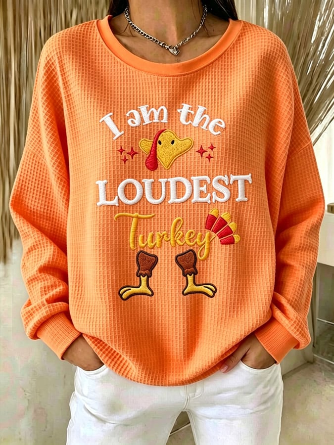 Women's Thanksgiving Print Top