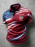 Men's America 250 Printed Polo Shirt