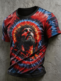 Jesus Halo Of Faith Swirl Men'S All Over Print T-Shirt