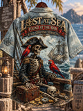 Men's "LOST AT SEA FOUND AT THE BAR STILL CHASING SUNSETS" Print Shirt