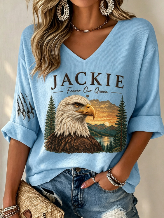 Women's Jackie Forever Our Queen Print T-Shirt