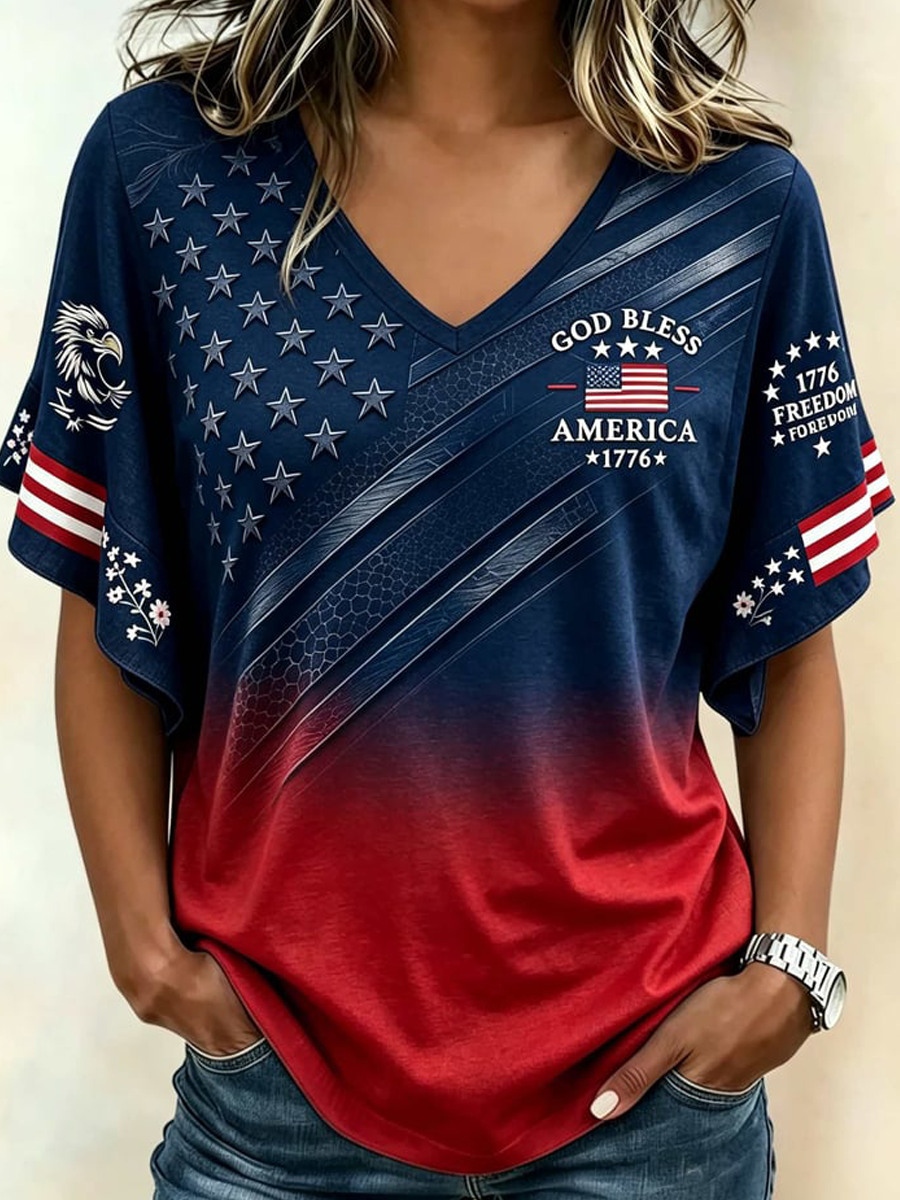 Women's plant flower casual top
