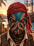 🐙 Pirate Octopus Face Mask