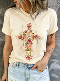 Women'S Casual Retro Faith T-Shirt