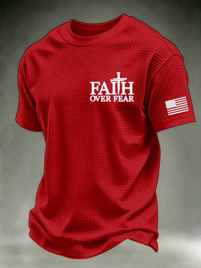 Men's  “Faith” waffle knit T-shirts