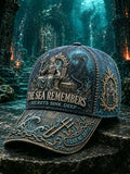 Deep-Sea Skeleton King Throne Vintage Baseball Cap