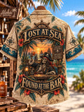 🍻 🏝️ Good Rum Better Days Skeleton Pirate Aloha Party Shirt
