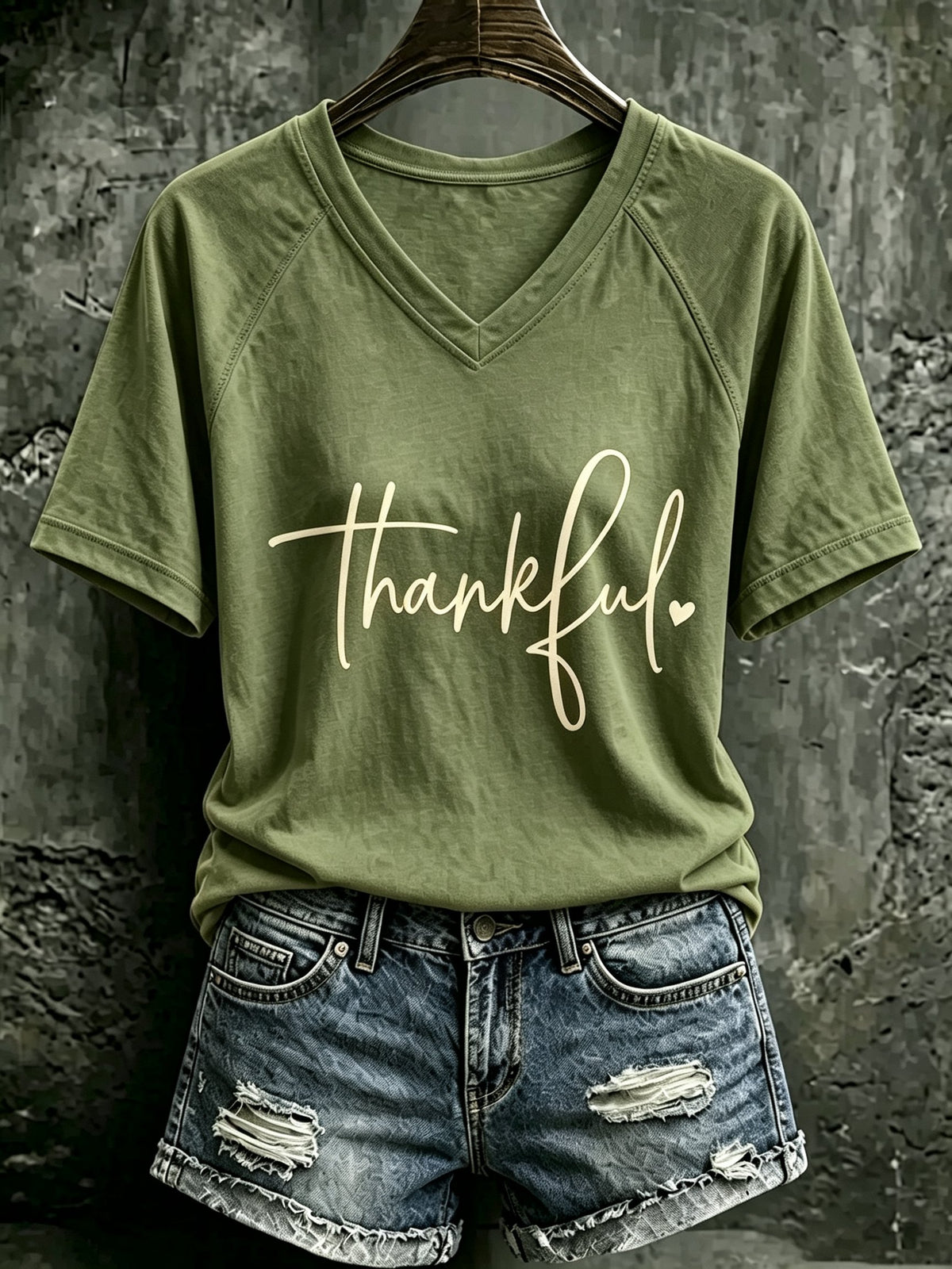 Women's Thanksgiving Print Casual T-shirt