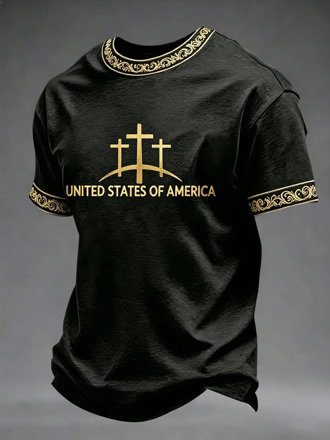 Men's Faith Print Short Sleeve T-Shirt