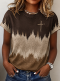 Women's Retro Faith Print T-shirt