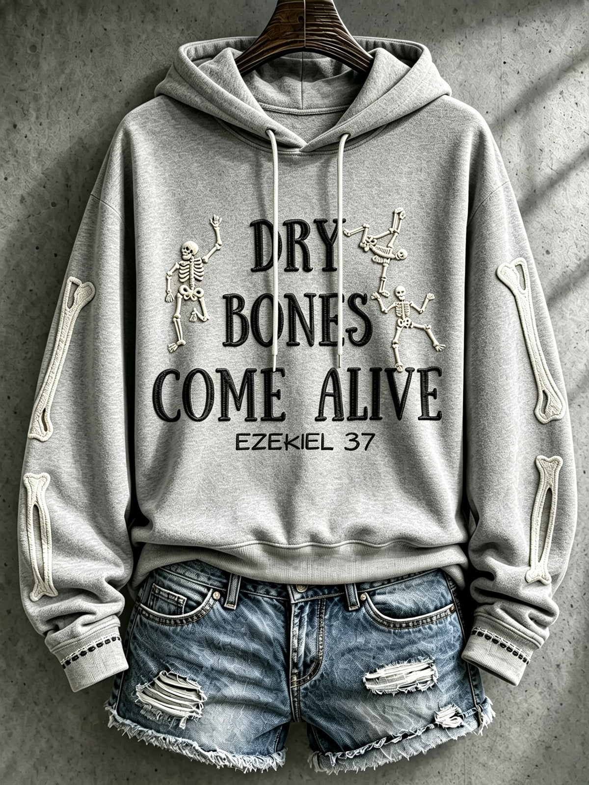 Women's Casual Printed Hooded Sweatshirt