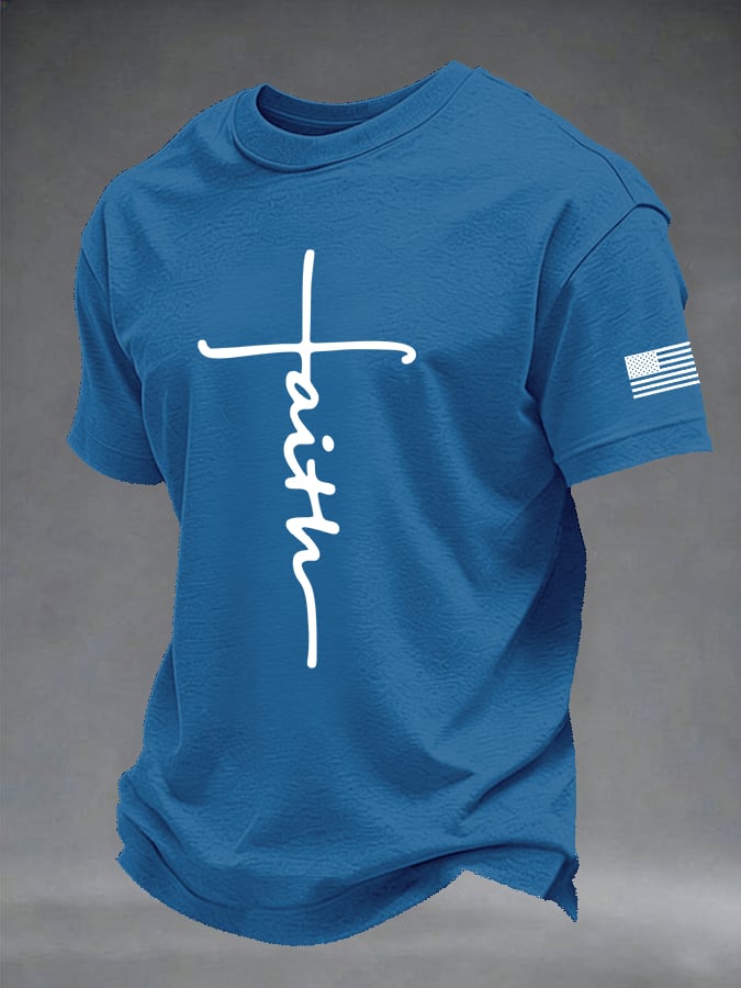 Men's Retro Print Short-Sleeve T-Shirt