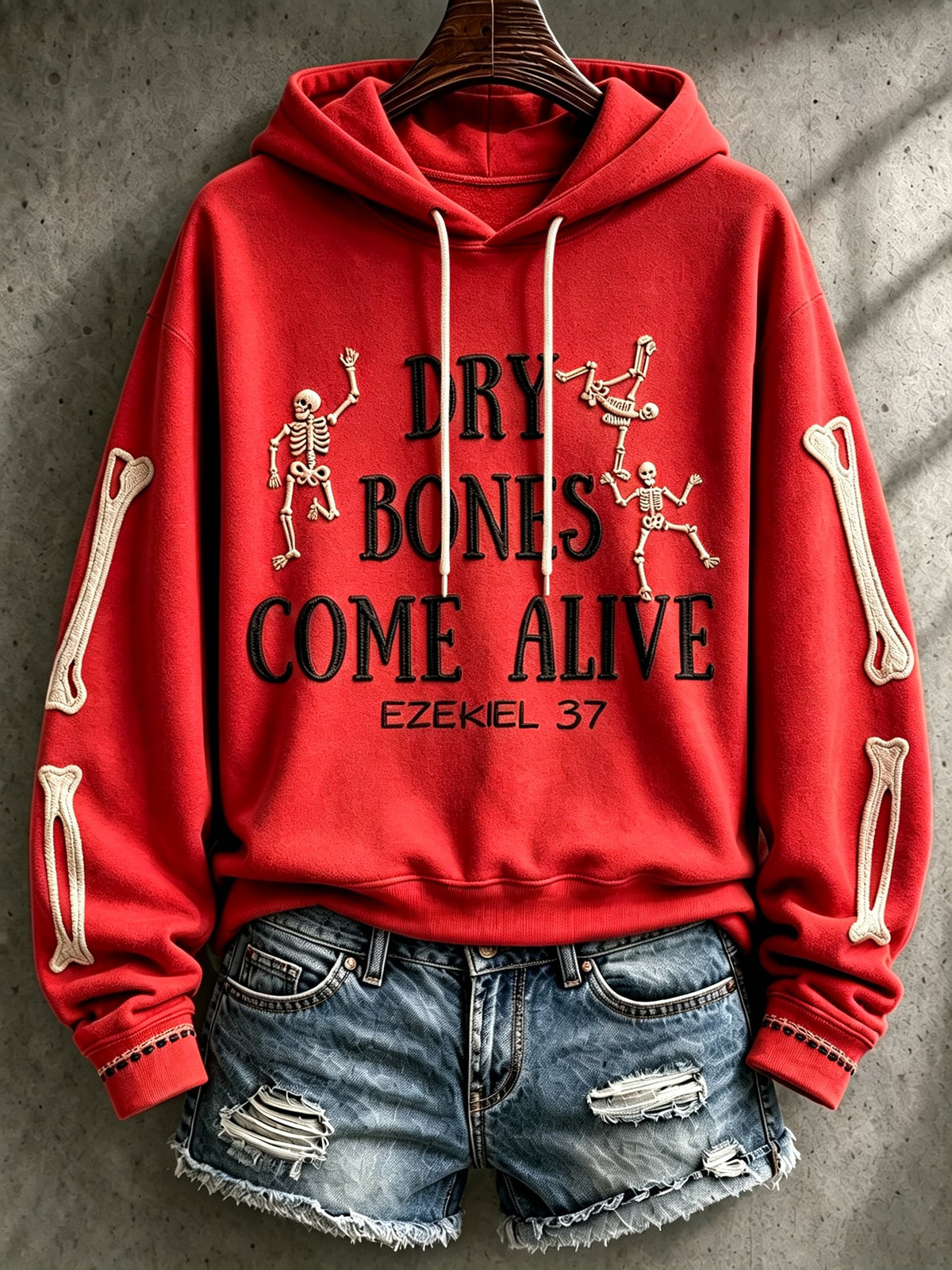 Women's Casual Printed Hooded Sweatshirt