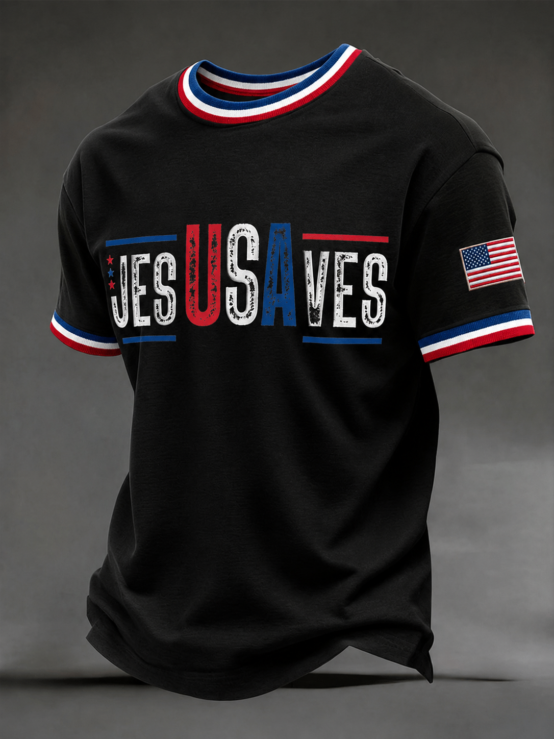 Men's 'Jesus Saves USA' T-shirts