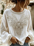 Women's Cross Cotton and Linen Top