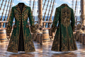 🏴‍☠️ Men's Pirate Captain & Rum Bottle Trench Coat