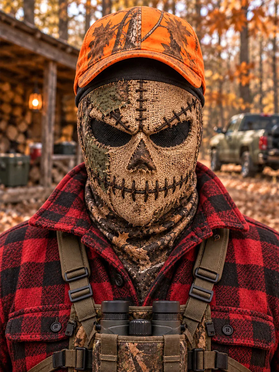 Hunting Scarecrow Skull Full-Face Mask