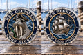 BAD DECISIONS GOOD STORIES - Pirate Walrus & Tall Ship Commemorative Medal