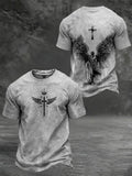 Men's Faith Print Casual Short-Sleeve T-Shirt
