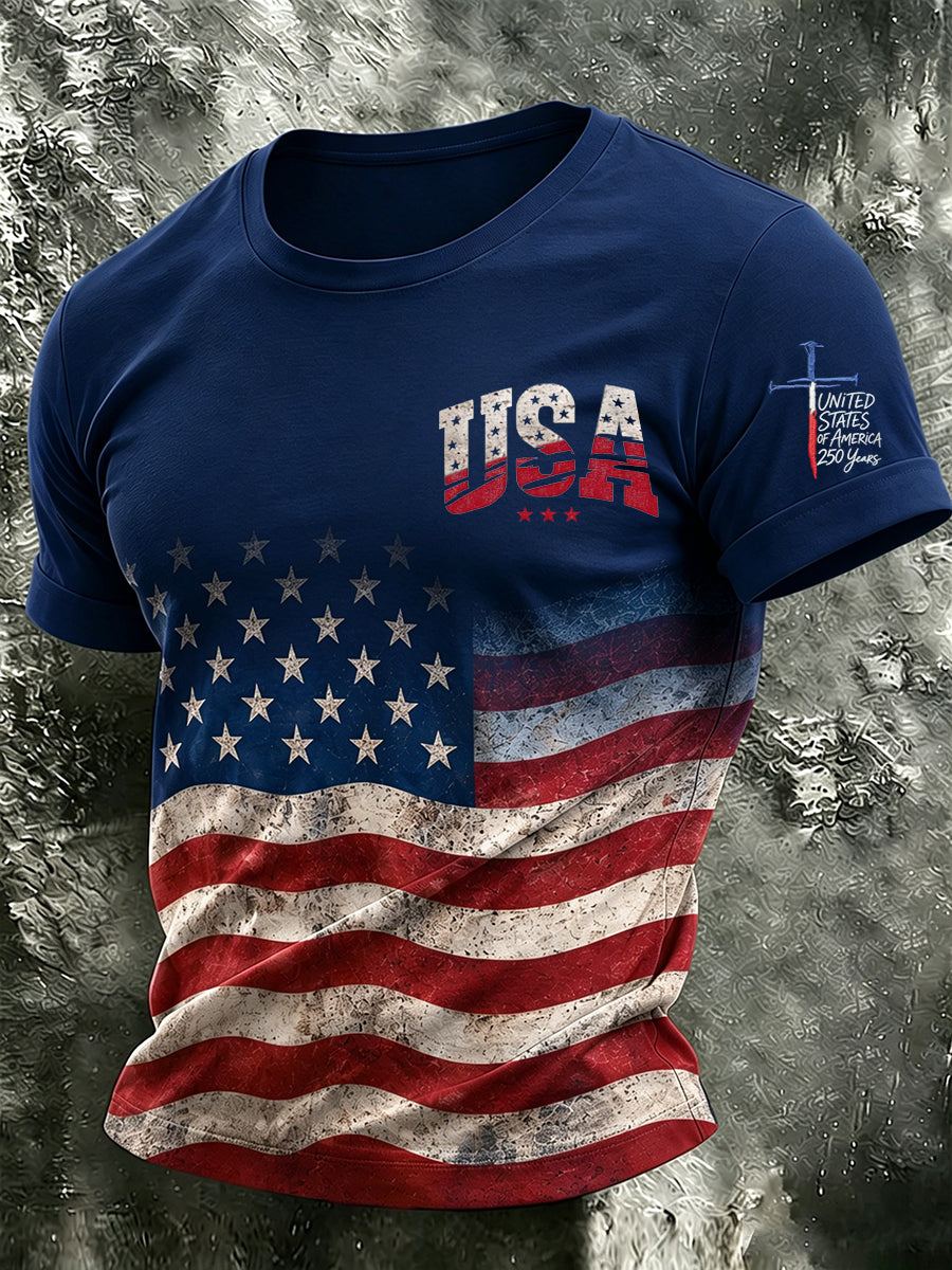 Men's USA Print T-Shirt