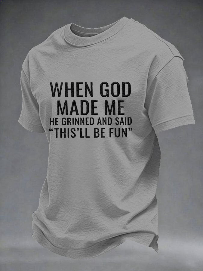 Men's Retro Print Short-Sleeve T-Shirt