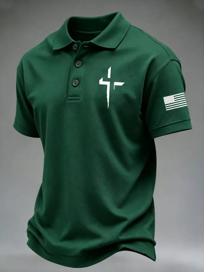 Men's Retro Print Short-Sleeve T-Shirt