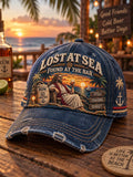 🍺 Lost At Sea Found At The Bar Baseball Cap