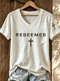 Women'S Casual Faith Printed T-Shirt