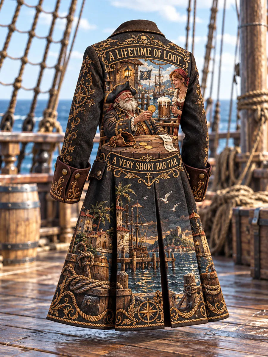 🍻 Men's Tavern Pirate Captain Coat