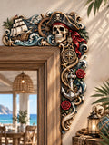 Pirate Nautical Wooden Door Corner Decor