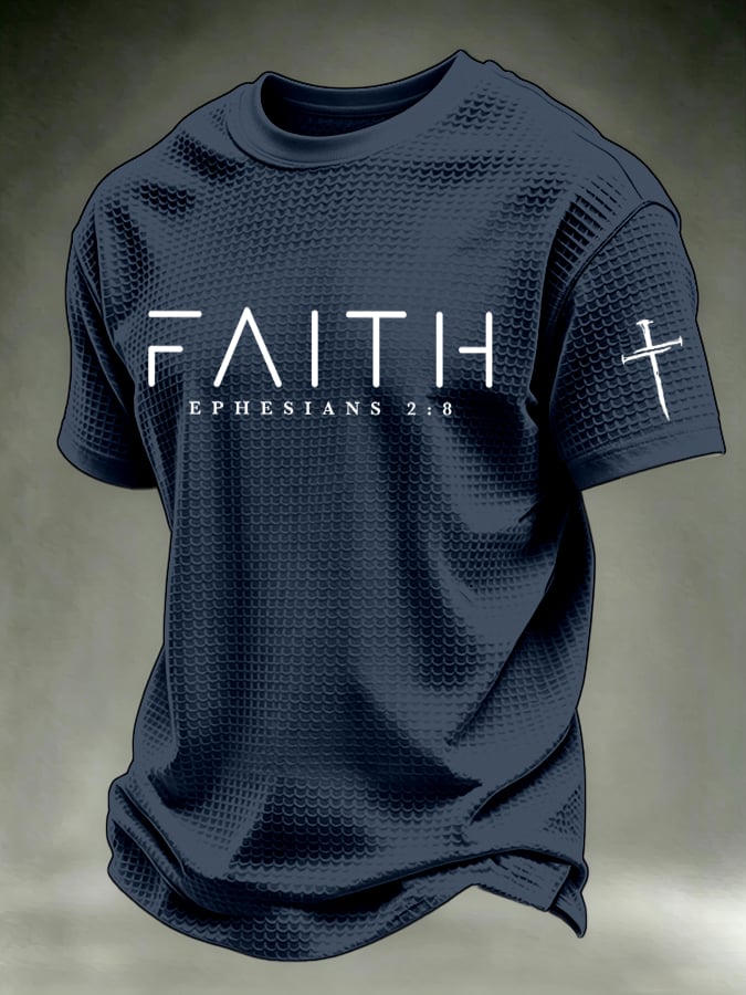 Men's  “Faith” waffle knit T-shirts
