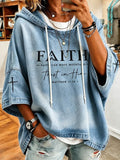 Women's Faith Print Hoodie